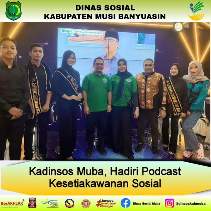 Kadinsos Muba, Hadiri Podcast Kesetiakawanan Sosial
