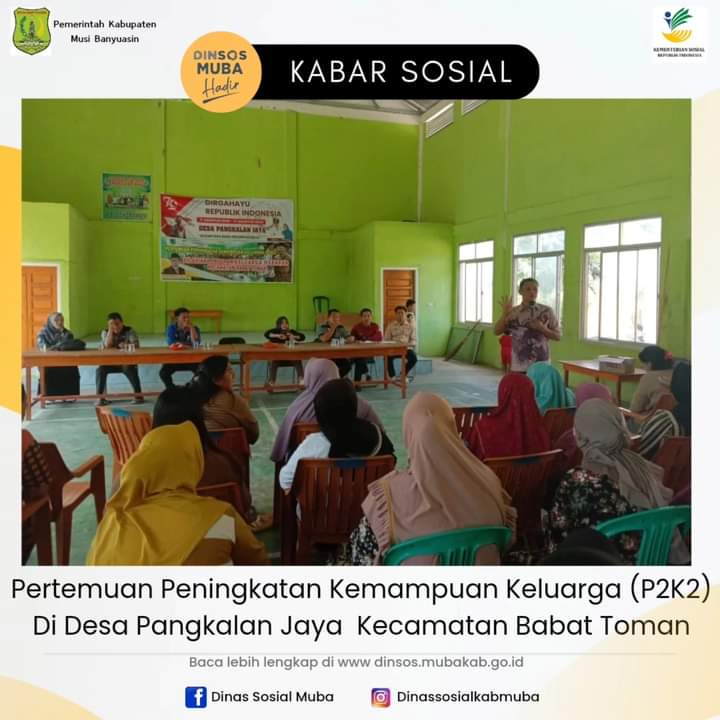 Pertemuan peningkatan Kemampuan keluarga di desa pangkalan jaya